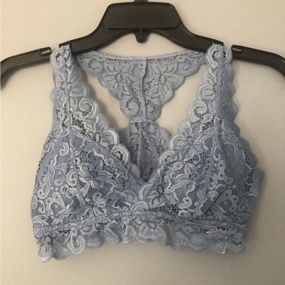 AEO Bralette Periwinkle S Lace